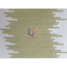 Yellow Strip Crystal Glass Wall and Floor Used Mosaic (CFS600)